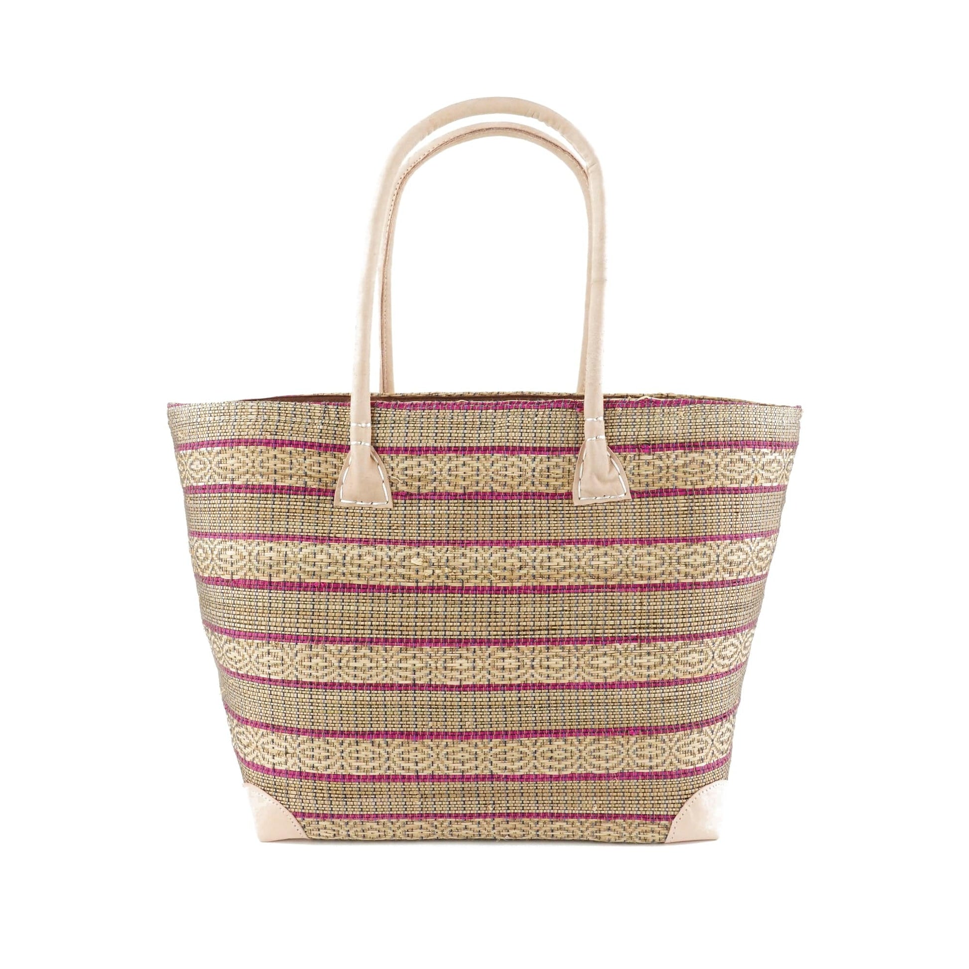 Weberei Pahl Muster11 Handgefertigte Tasche aus Natur-Raffia – Klein 107707_18