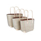 Weberei Pahl Muster12 Handgefertigtes Taschen-Set aus Natur-Raffia – 3-teiliges Set 108211_19
