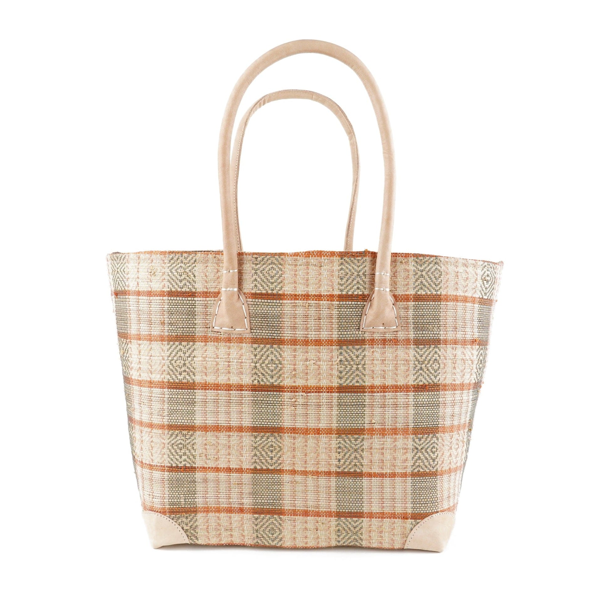 Weberei Pahl Muster14 Handgefertigte Tasche aus Natur-Raffia – Klein 107707_21