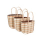 Weberei Pahl Muster14 Handgefertigtes Taschen-Set aus Natur-Raffia – 3-teiliges Set 108211_21