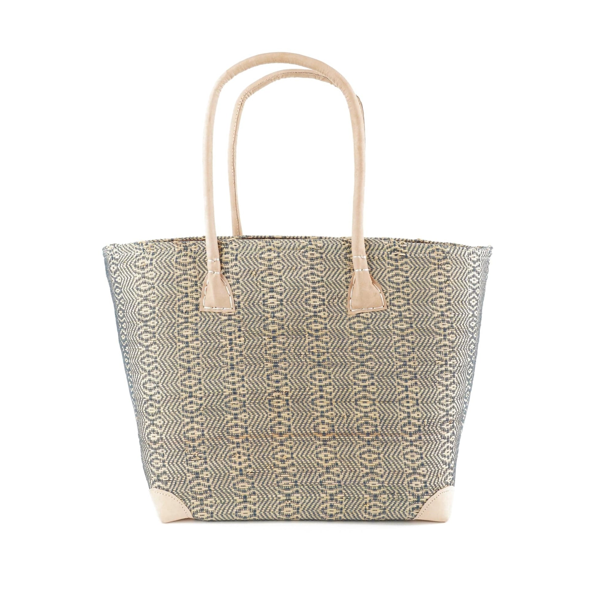 Weberei Pahl Muster16 Handgefertigte Tasche aus Natur-Raffia – Klein 107707_23