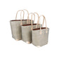 Weberei Pahl Muster16 Handgefertigtes Taschen-Set aus Natur-Raffia – 3-teiliges Set 108211_23