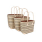 Weberei Pahl Muster17 Handgefertigtes Taschen-Set aus Natur-Raffia – 3-teiliges Set 108211_24