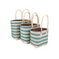 Weberei Pahl Muster18 Handgefertigtes Taschen-Set aus Natur-Raffia – 3-teiliges Set 108211_25