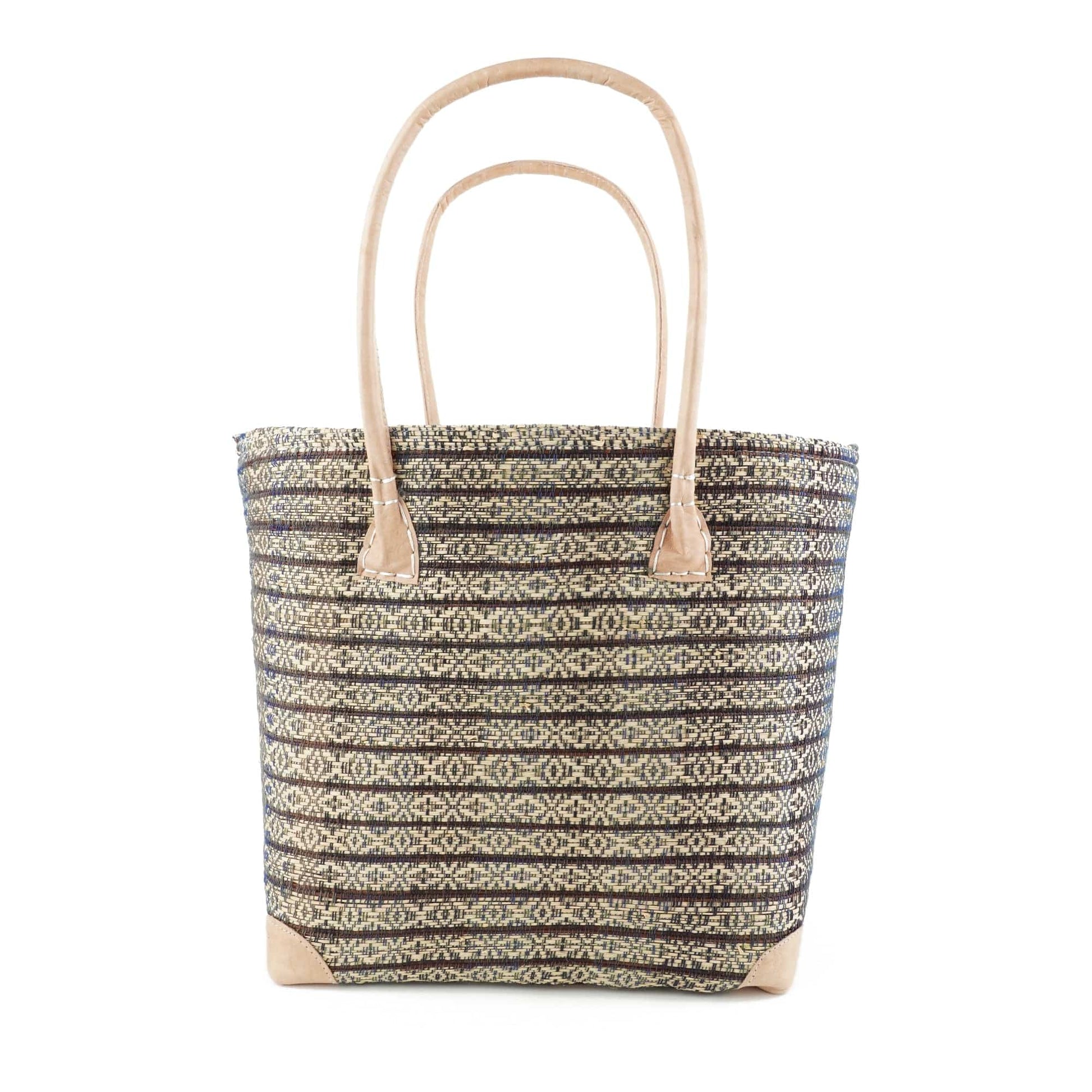 Weberei Pahl Muster19 Handgefertigte Tasche aus Natur-Raffia – Klein 107707_26