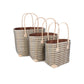 Weberei Pahl Muster19 Handgefertigtes Taschen-Set aus Natur-Raffia – 3-teiliges Set 108211_26