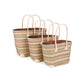 Weberei Pahl Muster2 Handgefertigtes Taschen-Set aus Natur-Raffia – 3-teiliges Set 108211_9