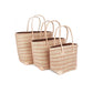 Weberei Pahl Muster21 Handgefertigtes Taschen-Set aus Natur-Raffia – 3-teiliges Set 108211_28