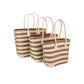 Weberei Pahl Muster23 Handgefertigtes Taschen-Set aus Natur-Raffia – 3-teiliges Set 108211_30