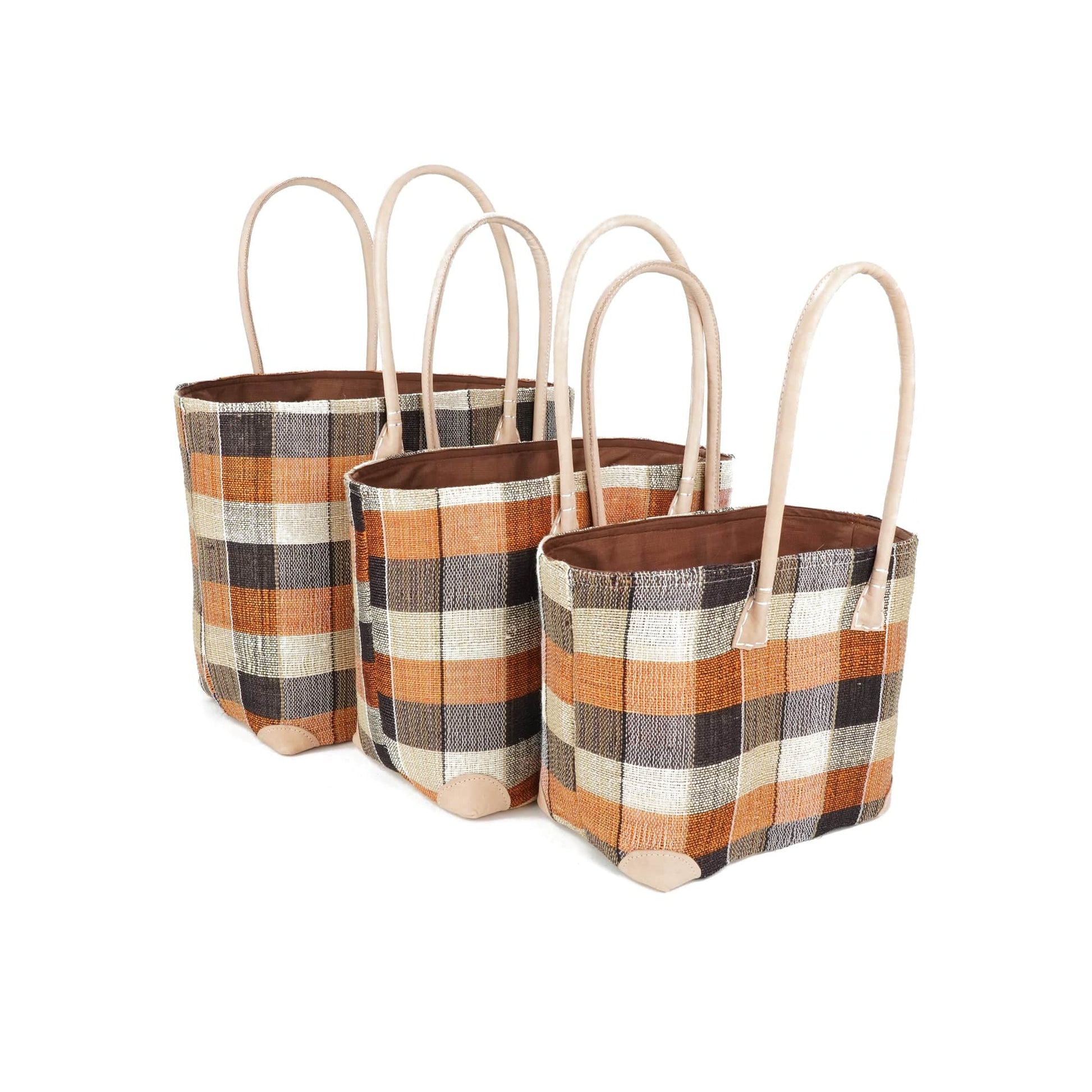 Weberei Pahl Muster24 Handgefertigtes Taschen-Set aus Natur-Raffia – 3-teiliges Set 108211_31