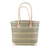 Handgefertigte Tasche aus Natur-Raffia – Mittel - Muster3