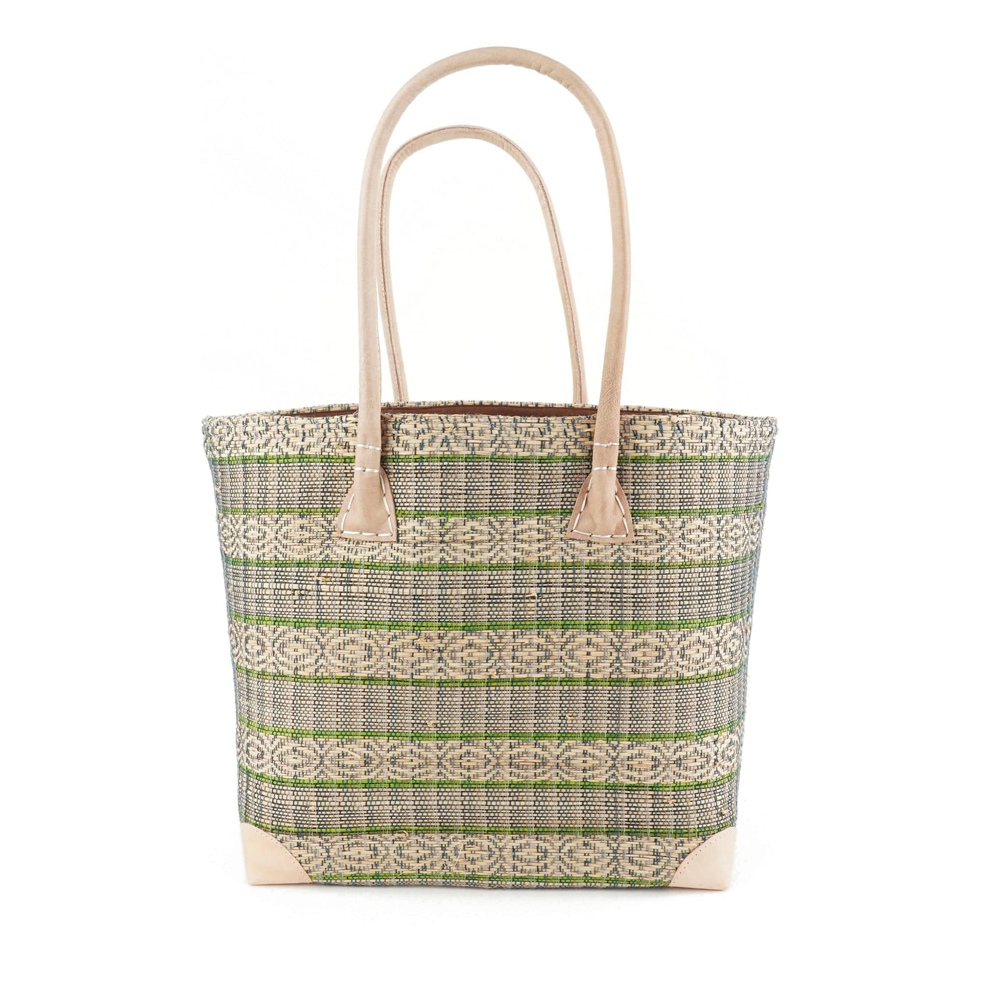 Weberei Pahl Muster3 Handgefertigte Tasche aus Natur-Raffia – Klein 107707_10