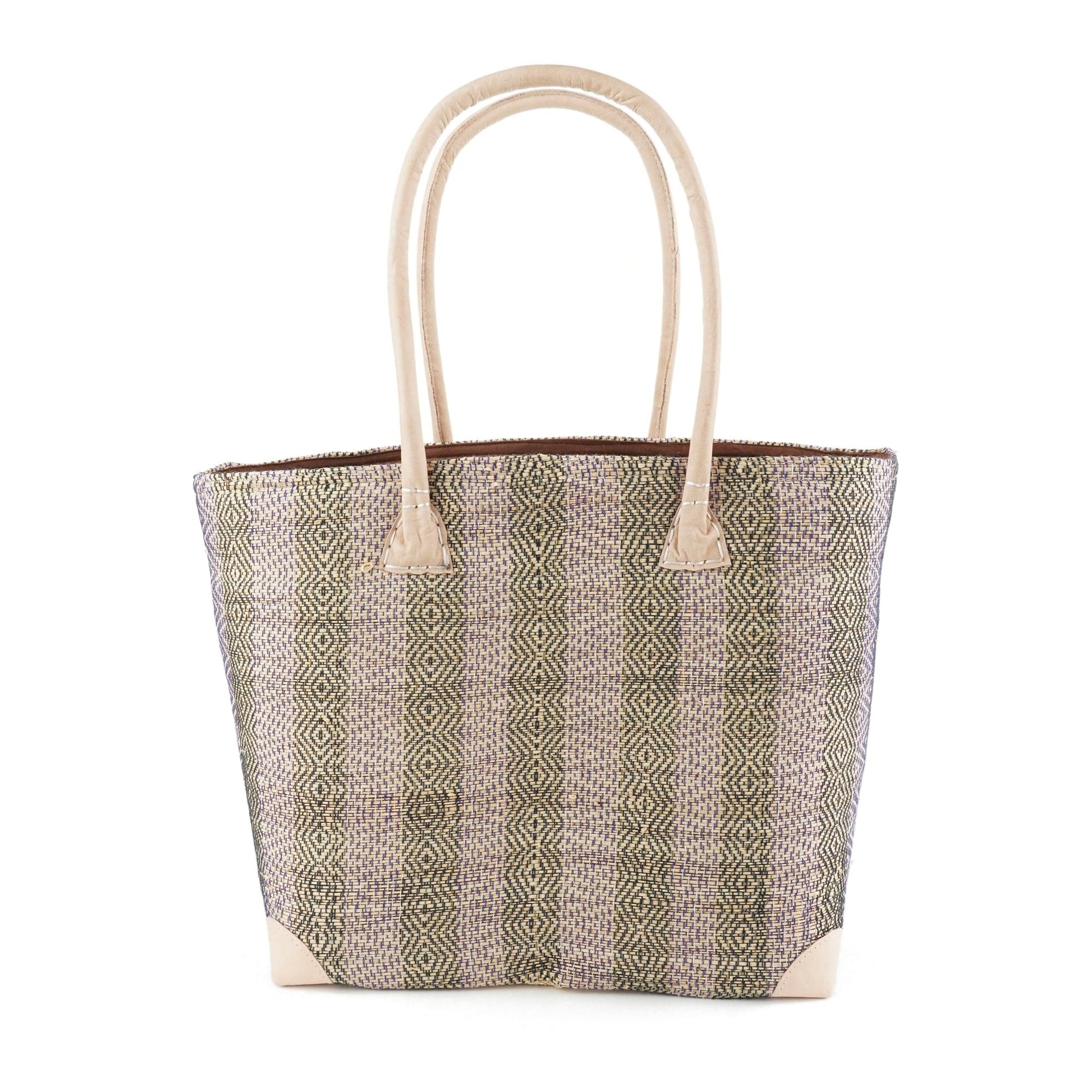 Weberei Pahl Muster30 Handgefertigte Tasche aus Natur-Raffia – Klein 107707_37