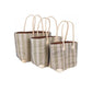 Weberei Pahl Muster30 Handgefertigtes Taschen-Set aus Natur-Raffia – 3-teiliges Set 108211_37