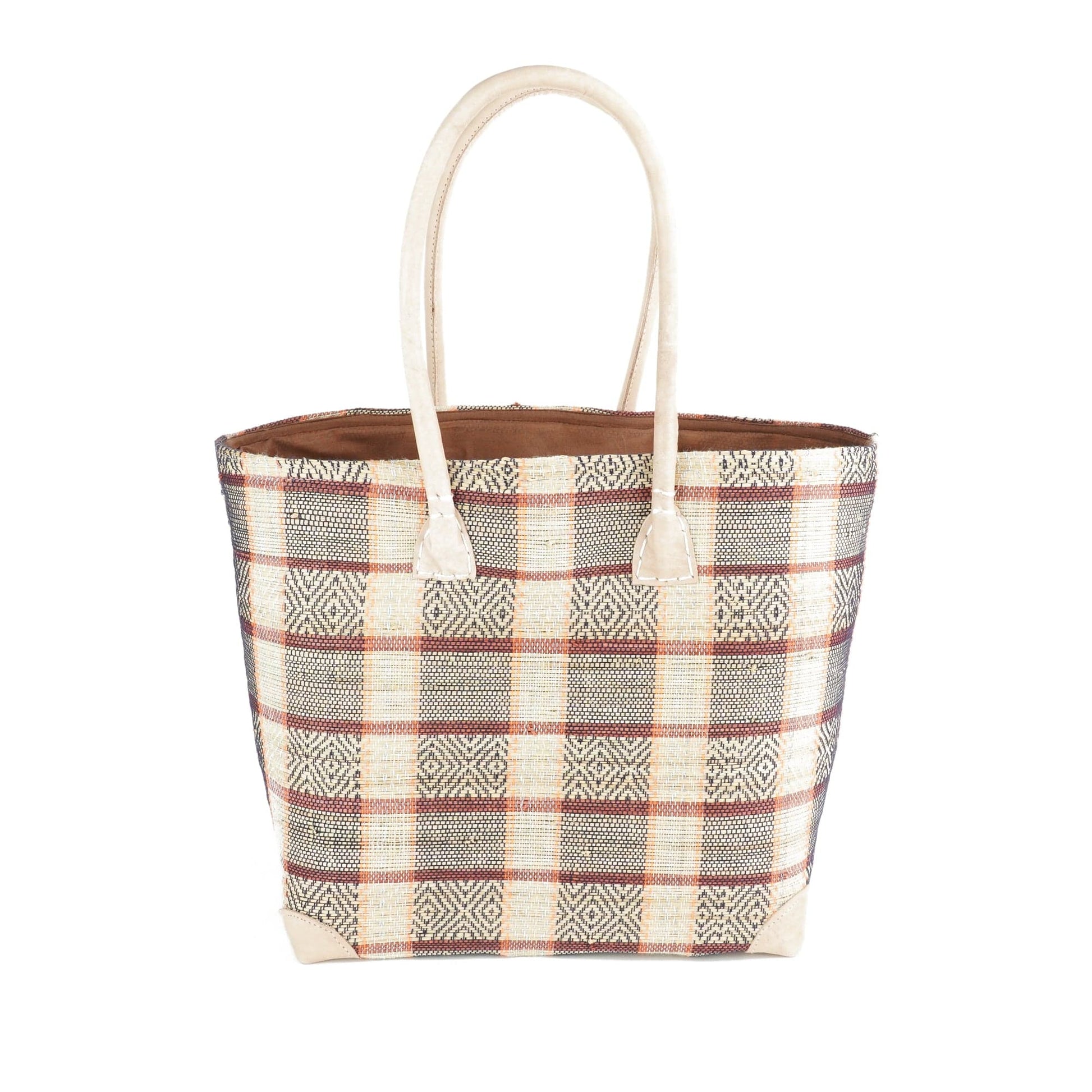 Weberei Pahl Muster31 Handgefertigte Tasche aus Natur-Raffia – Klein 107707_38