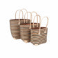 Weberei Pahl Muster32 Handgefertigtes Taschen-Set aus Natur-Raffia – 3-teiliges Set 108211_39