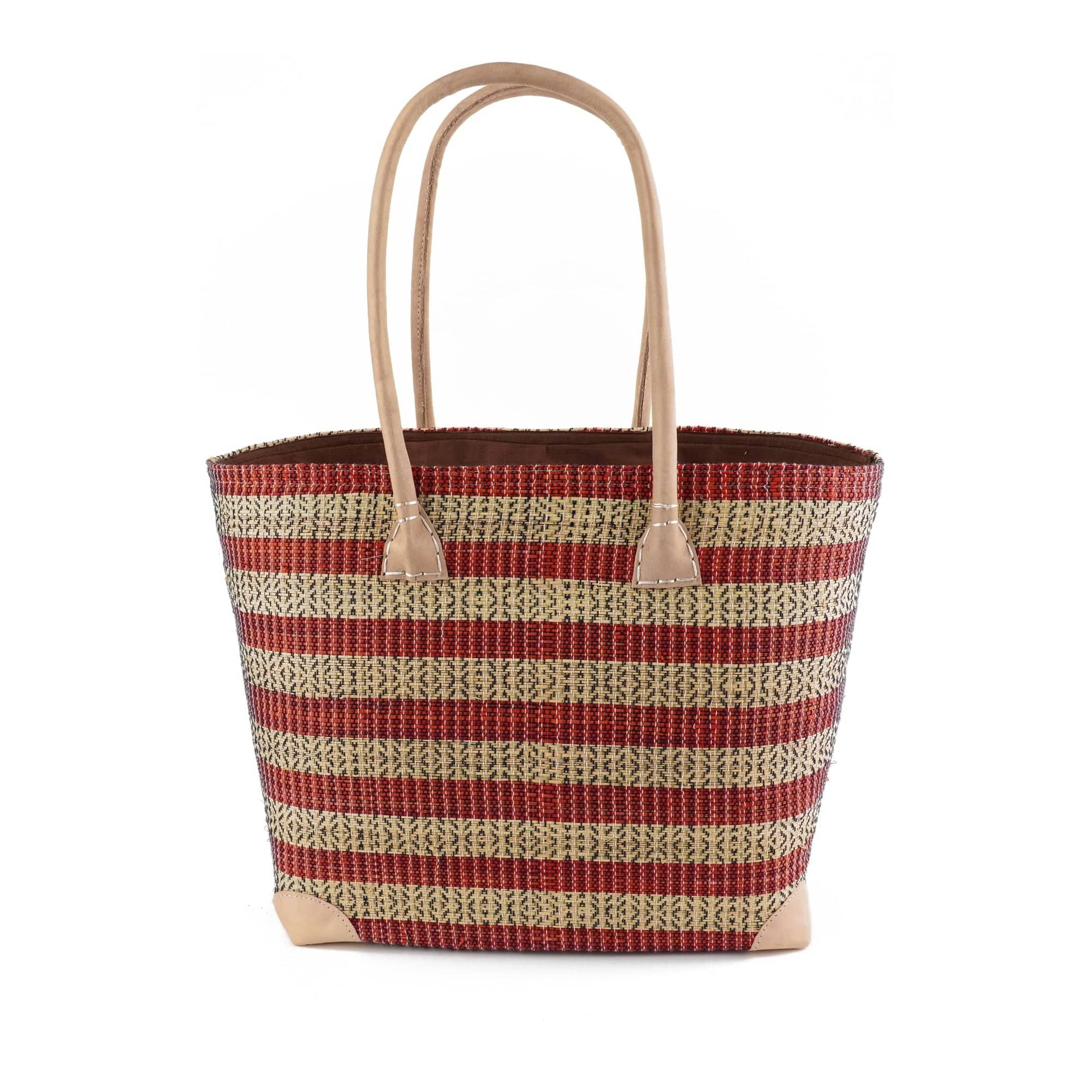 Weberei Pahl Muster34 Handgefertigte Tasche aus Natur-Raffia – Klein 107707_41