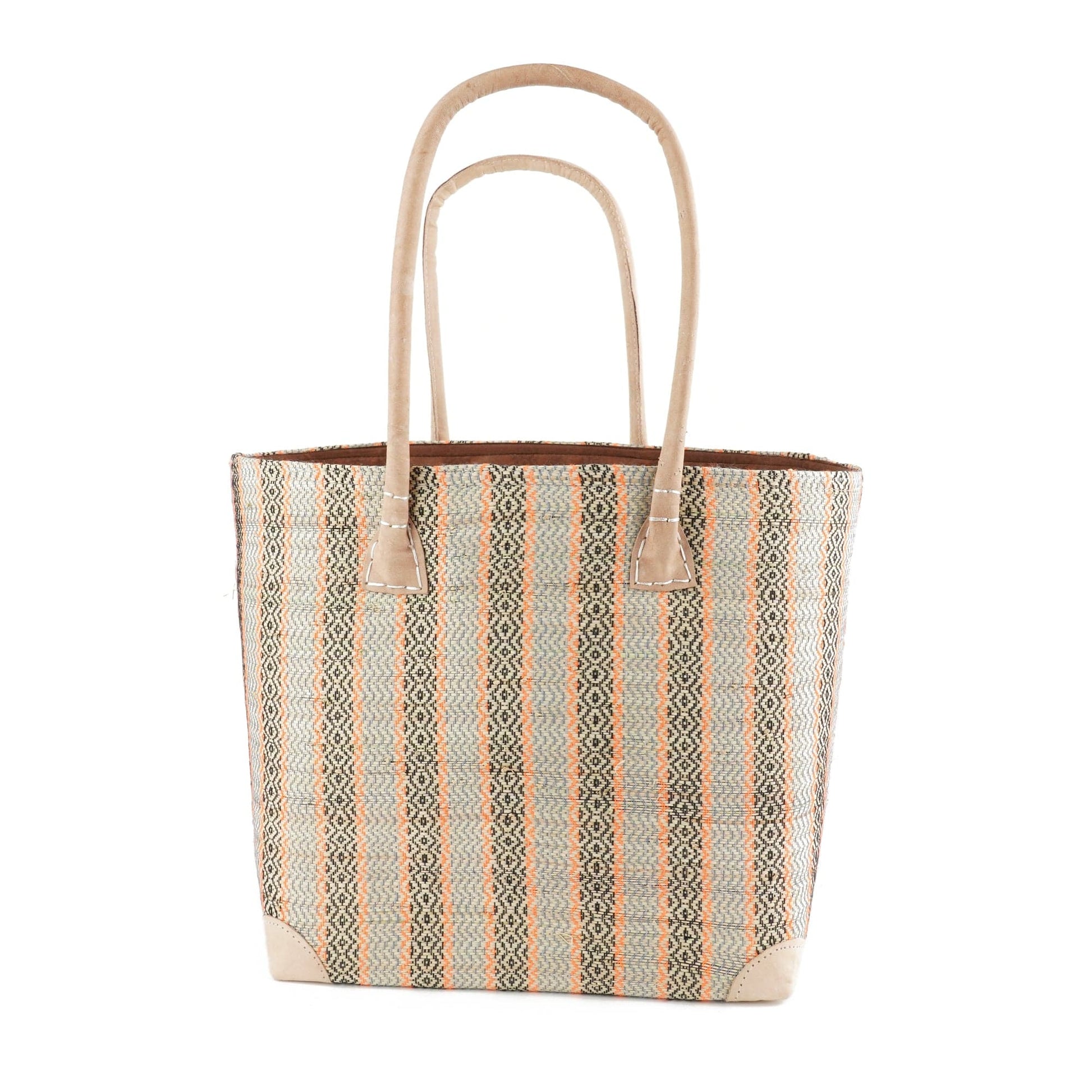 Weberei Pahl Muster35 Handgefertigte Tasche aus Natur-Raffia – Klein 107707_42