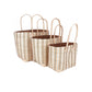 Weberei Pahl Muster35 Handgefertigtes Taschen-Set aus Natur-Raffia – 3-teiliges Set 108211_42