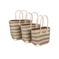 Weberei Pahl Muster37 Handgefertigtes Taschen-Set aus Natur-Raffia – 3-teiliges Set 108211_44