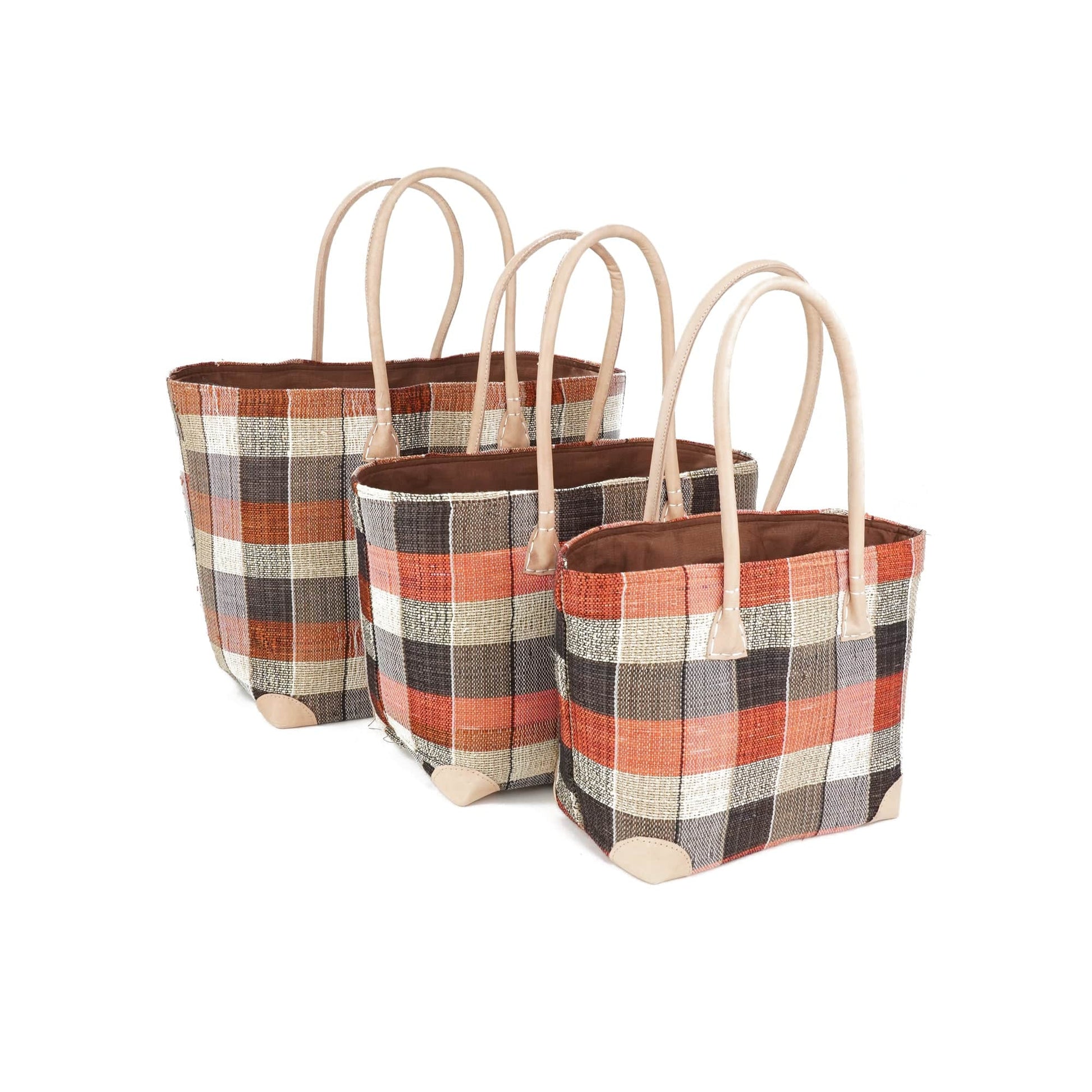 Weberei Pahl Muster38 Handgefertigtes Taschen-Set aus Natur-Raffia – 3-teiliges Set 108211_45