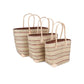 Weberei Pahl Muster39 Handgefertigtes Taschen-Set aus Natur-Raffia – 3-teiliges Set 108211_46