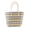 Handgefertigte Tasche aus Natur-Raffia – Mittel - Muster4