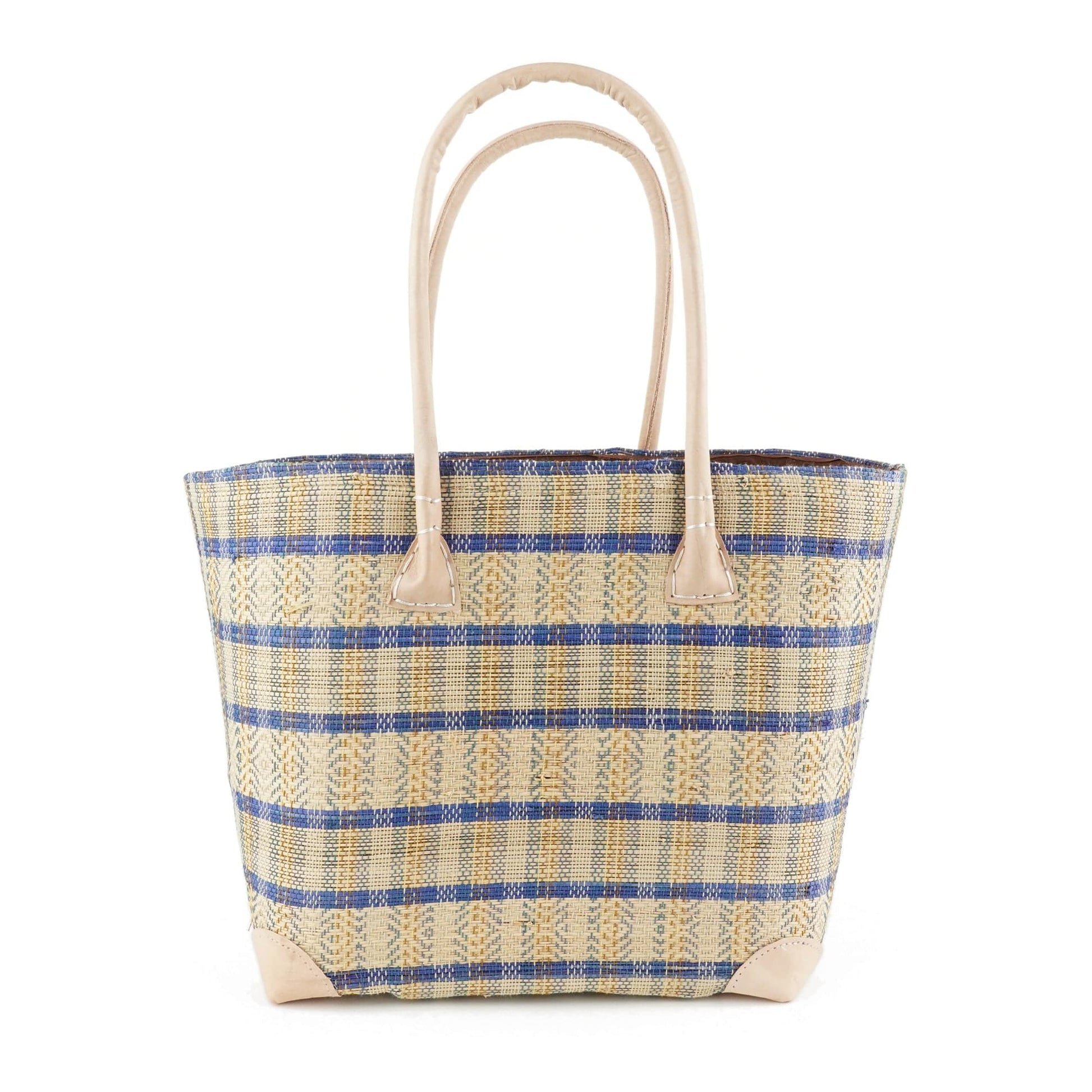 Weberei Pahl Muster4 Handgefertigte Tasche aus Natur-Raffia – Klein 107707_11