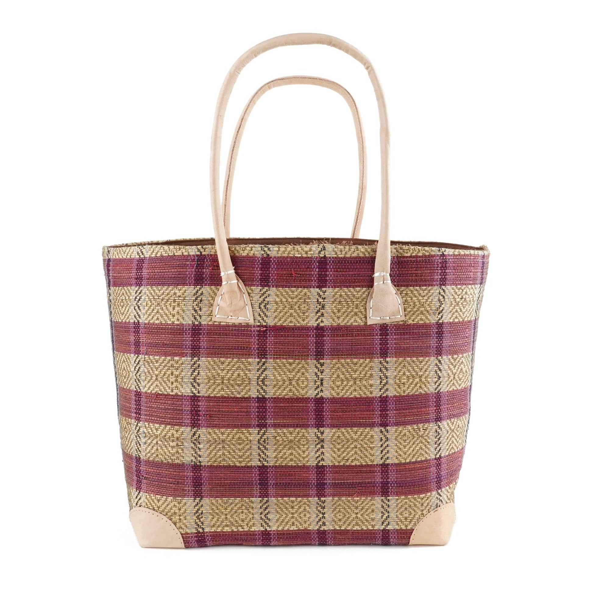 Weberei Pahl Muster40 Handgefertigte Tasche aus Natur-Raffia – Klein 107707_47