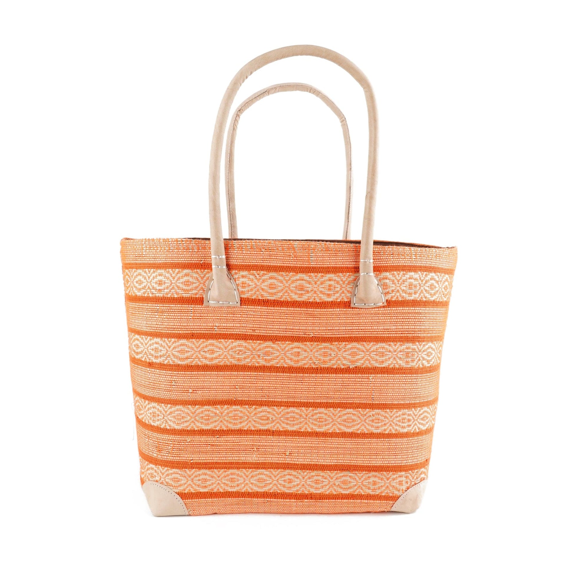 Weberei Pahl Muster41 Handgefertigte Tasche aus Natur-Raffia – Klein 107707_48