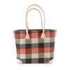 Handgefertigte Tasche aus Natur-Raffia – Mittel - Muster5