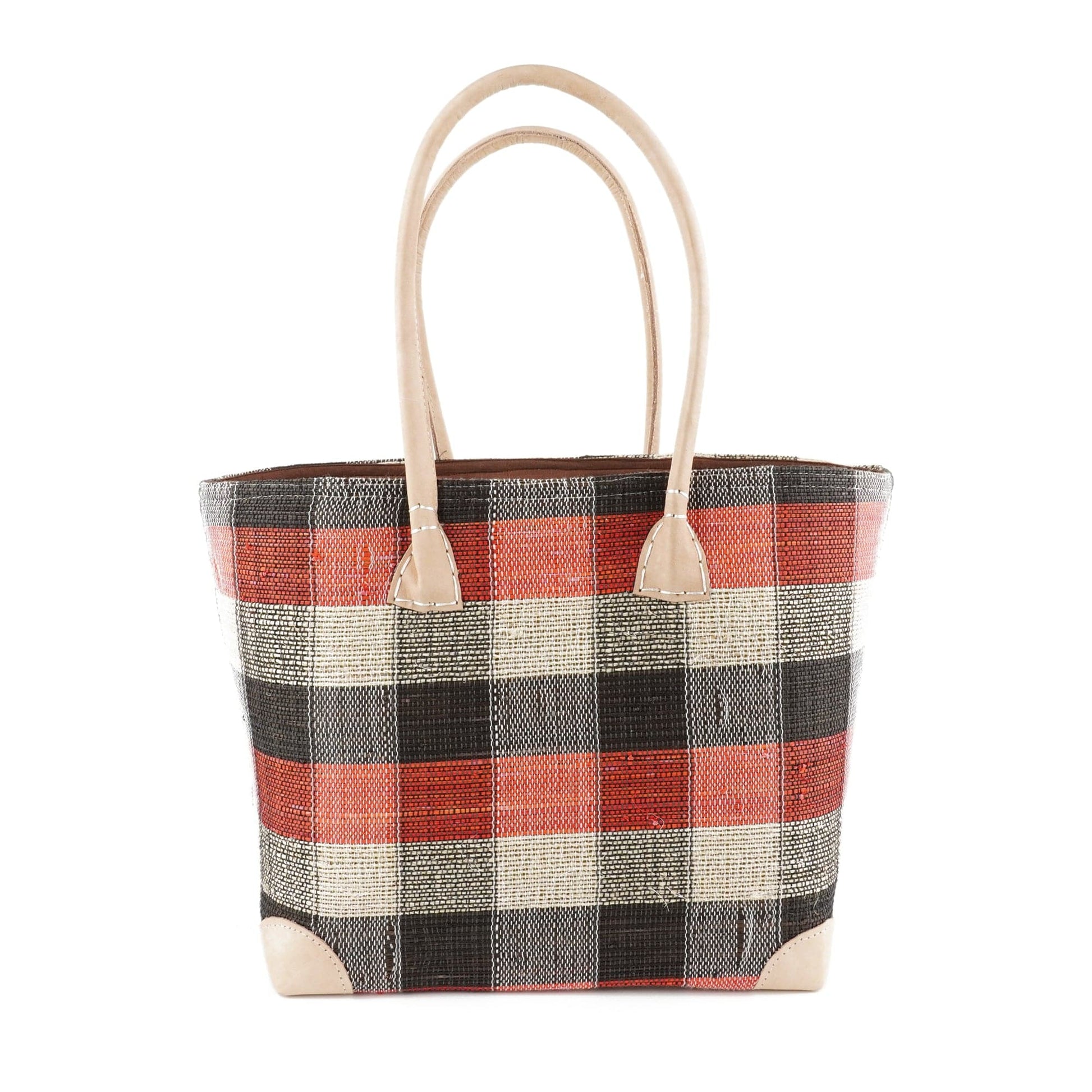 Weberei Pahl Muster5 Handgefertigte Tasche aus Natur-Raffia – Klein 107707_12