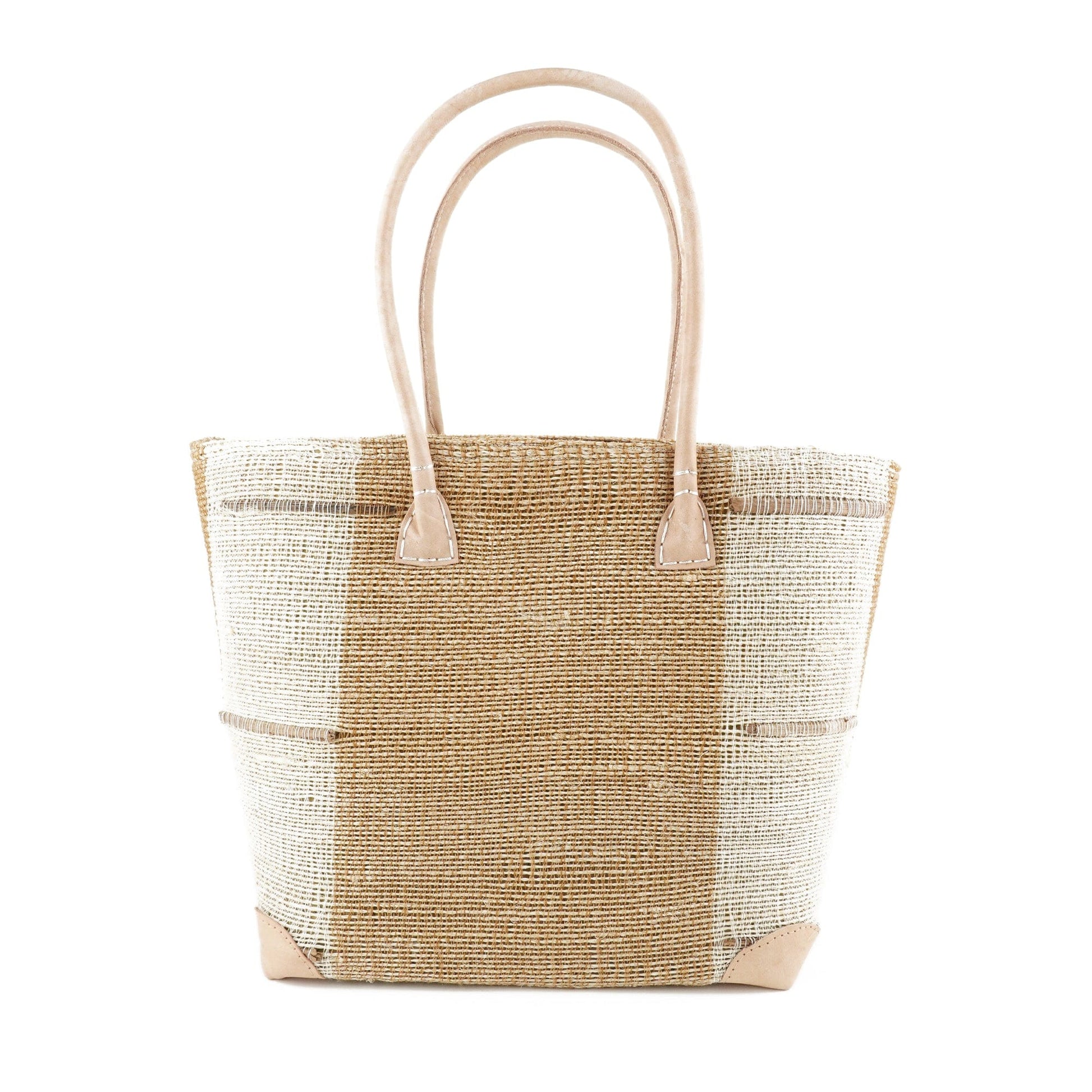 Weberei Pahl Muster6 Handgefertigte Tasche aus Natur-Raffia – Klein 107707_13