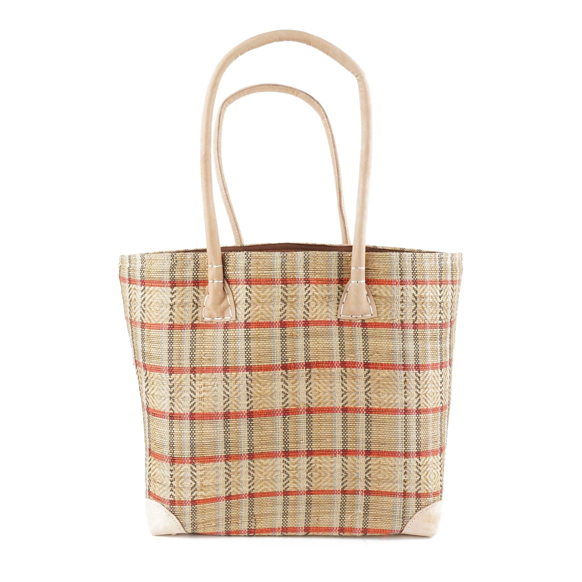 Weberei Pahl Muster7 Handgefertigte Tasche aus Natur-Raffia – Klein 107707_14
