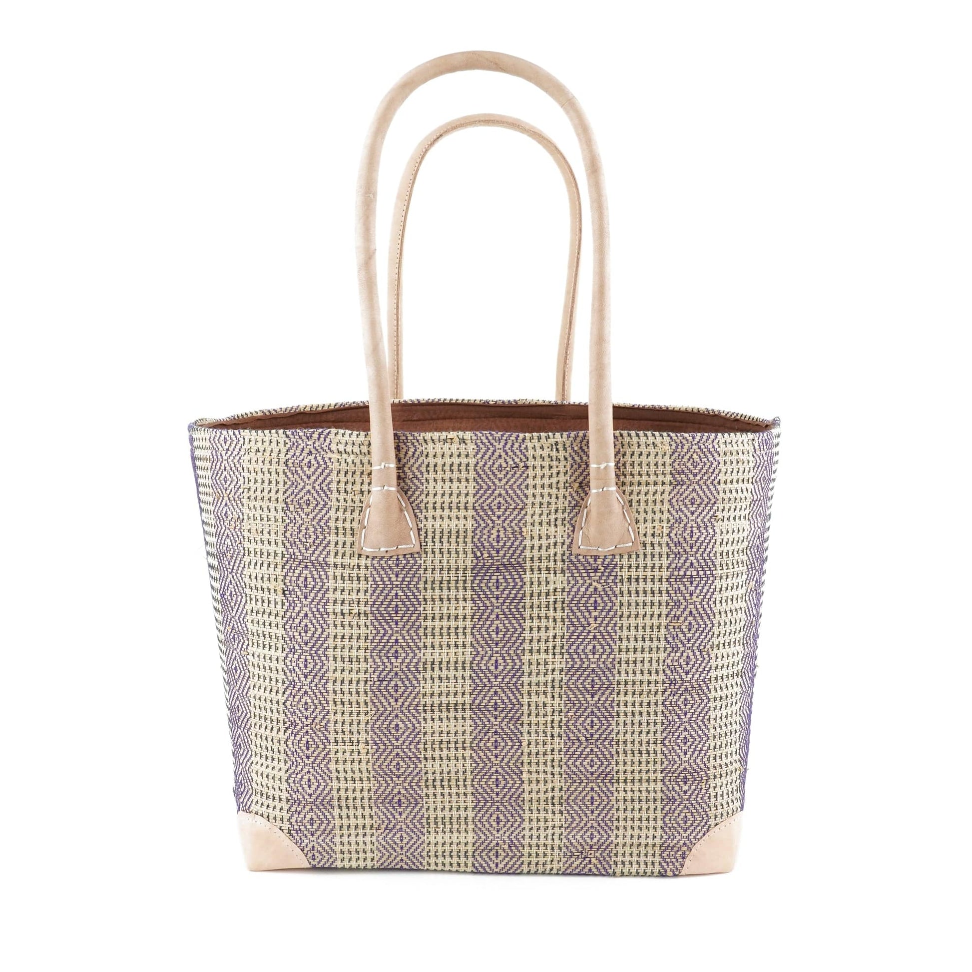 Weberei Pahl Muster8 Handgefertigte Tasche aus Natur-Raffia – Klein 107707_15