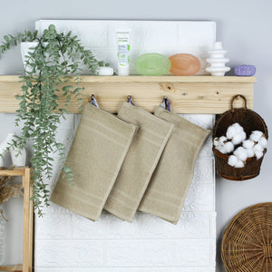 Weberei Pahl Seiftuch Riva Nina 30x30 cm (BEIGE) 100358