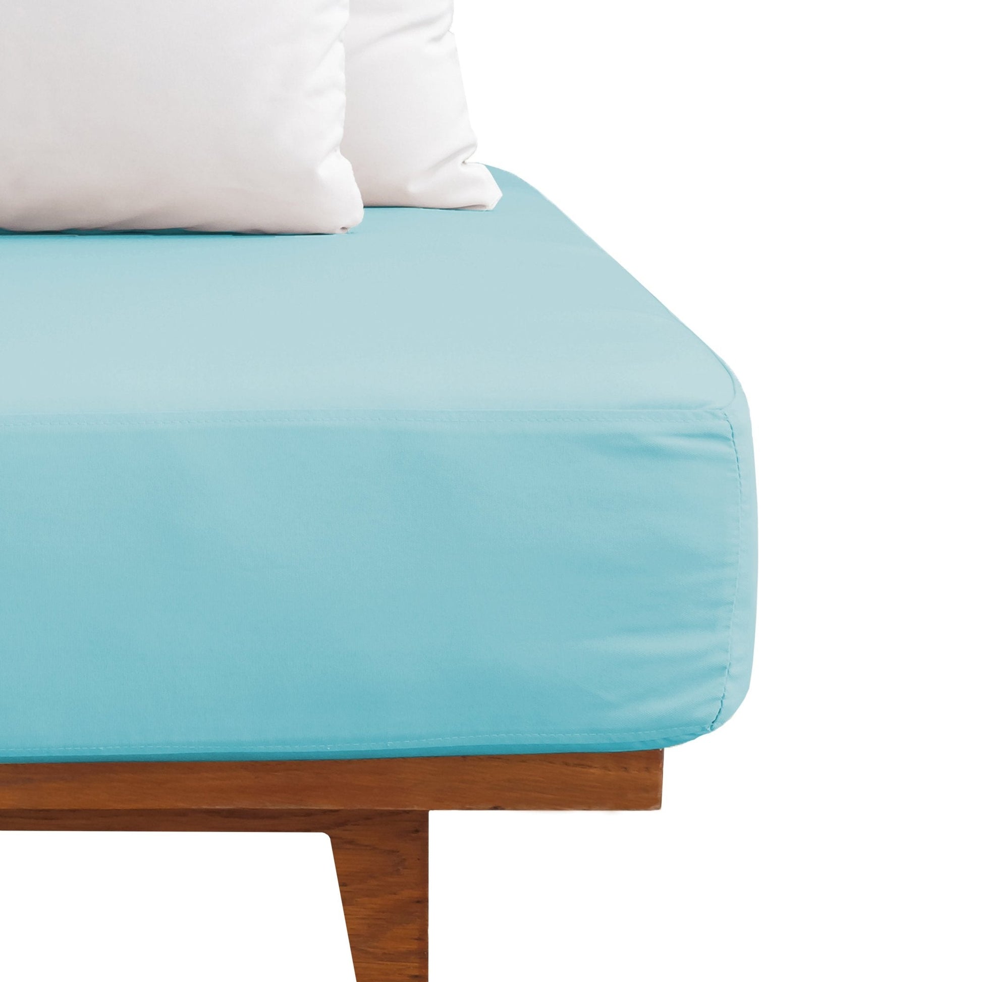 Weberei Pahl Spannbettlaken Miami Gina 100x200x24 (AZUR) 101510