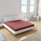 Weberei Pahl Spannbettlaken Miami Gina 100x200x24 (DUNKELROT) 100623