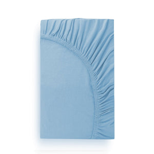 Weberei Pahl Spannbettlaken Miami Gina 100x200x24 (HELLBLAU) 105452