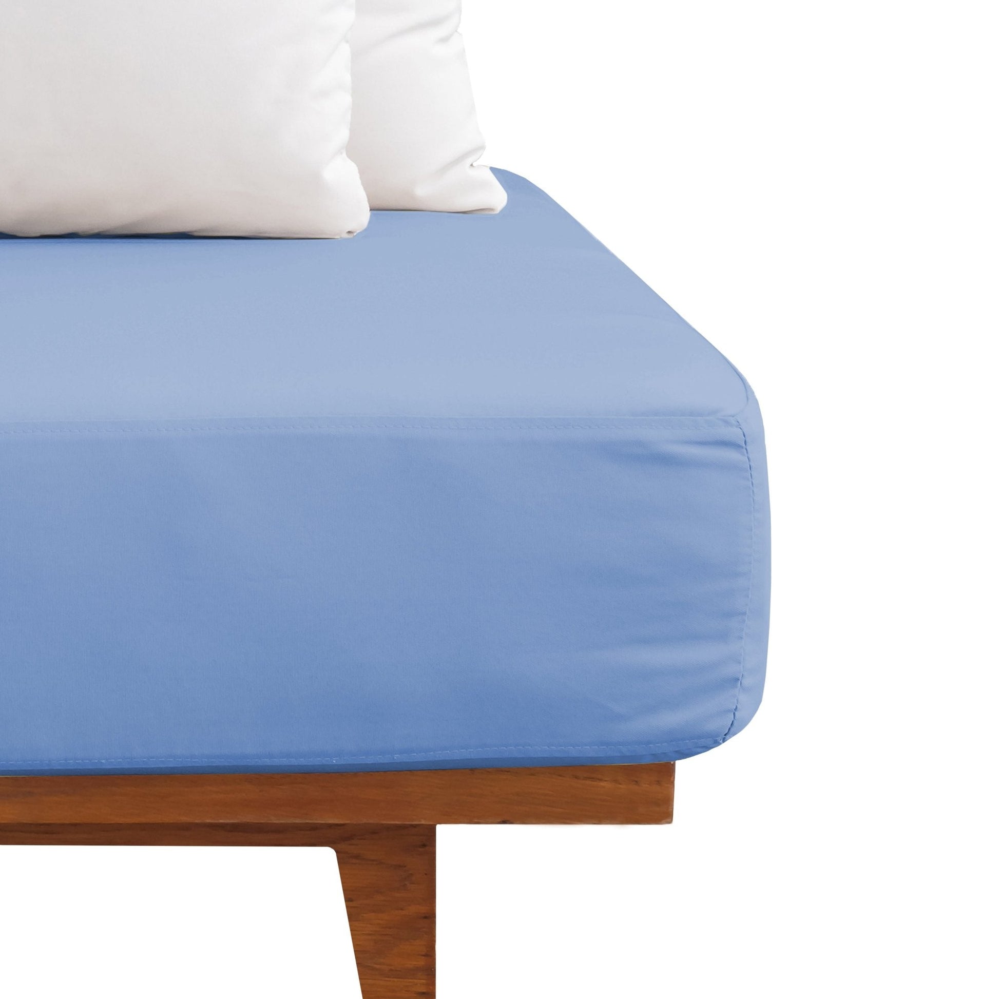 Weberei Pahl Spannbettlaken Miami Gina 120x200x24 (BLAU) 107165