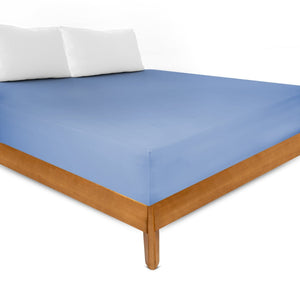 Weberei Pahl Spannbettlaken Miami Gina 120x200x24 (BLAU) 107165