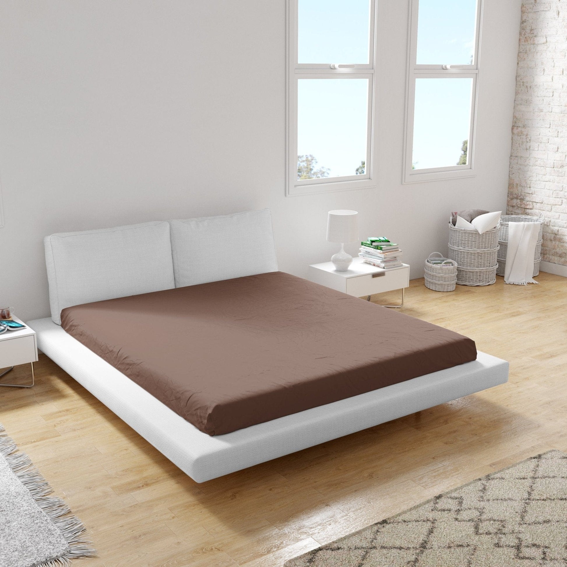 Weberei Pahl Spannbettlaken Miami Gina 120x200x24 (BRAUN) 103239