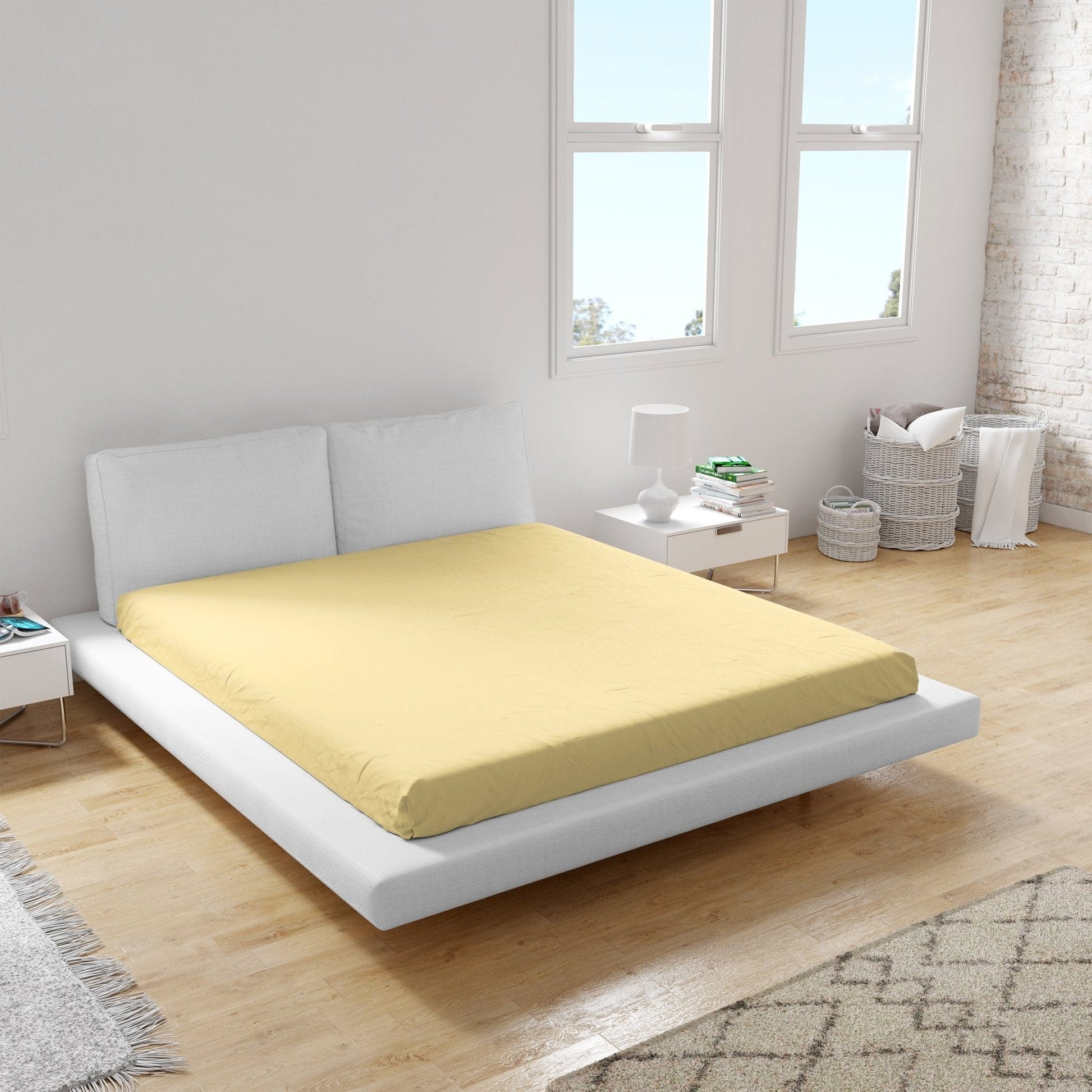Weberei Pahl Spannbettlaken Miami Gina 120x200x24 (GELB) 103226