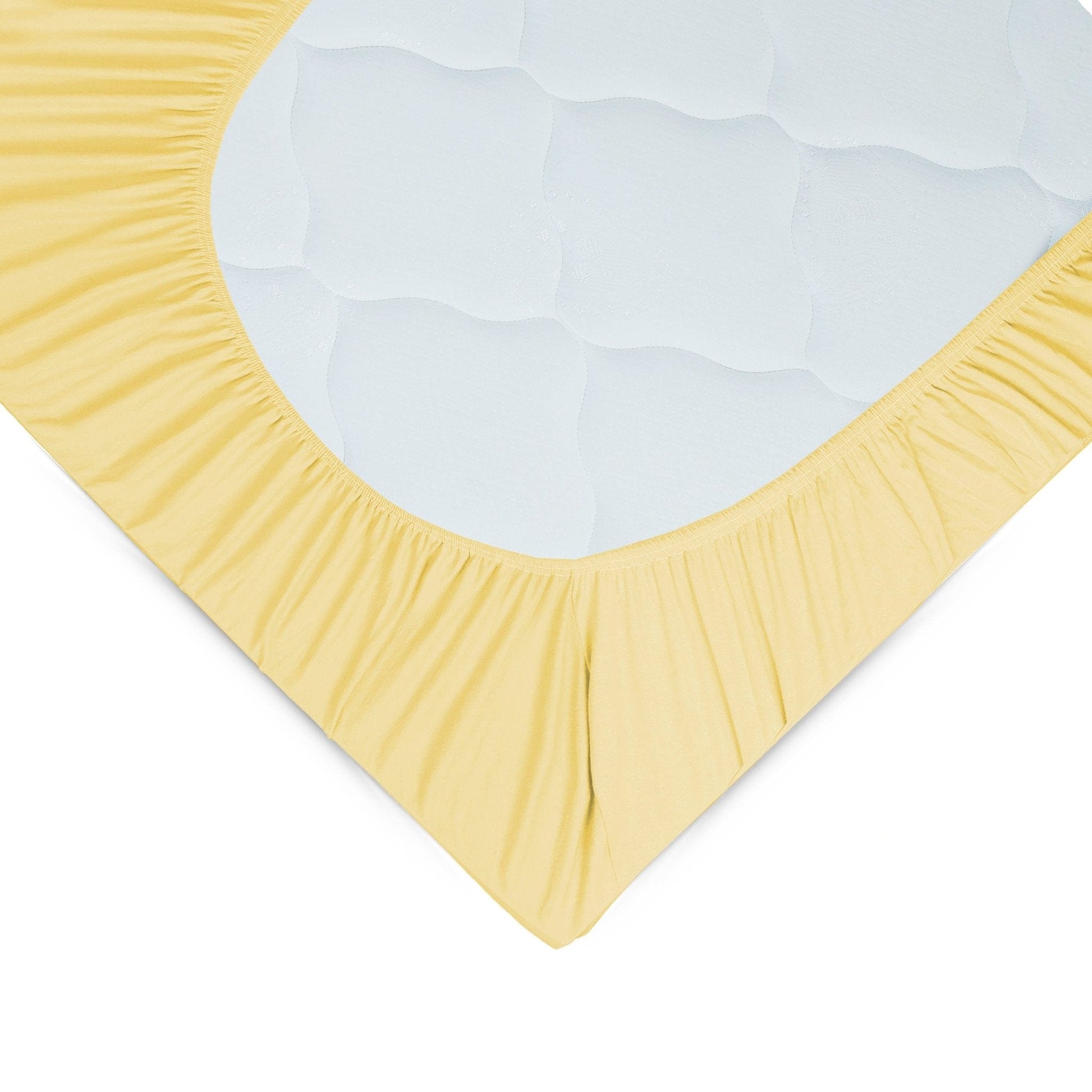 Weberei Pahl Spannbettlaken Miami Gina 120x200x24 (GELB) 103226
