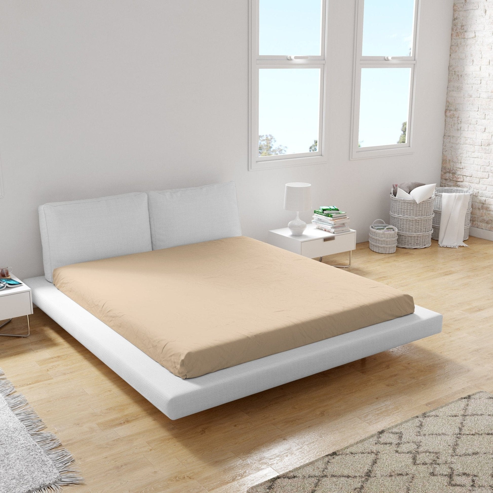 Weberei Pahl Spannbettlaken Miami Gina 120x200x24 (KAMEL) 103237