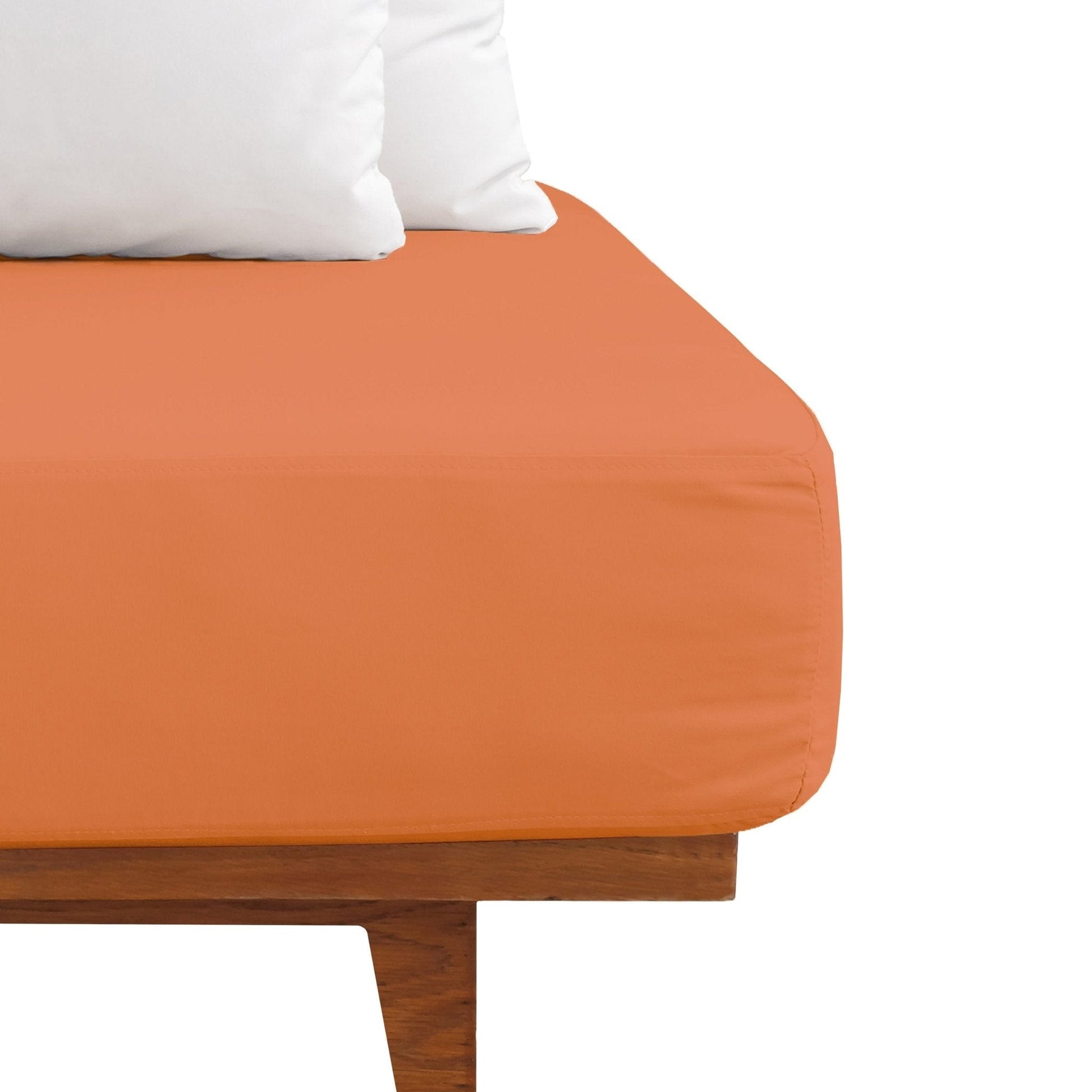 Weberei Pahl Spannbettlaken Miami Gina 160x200x24 (TERRACOTTA) 103246