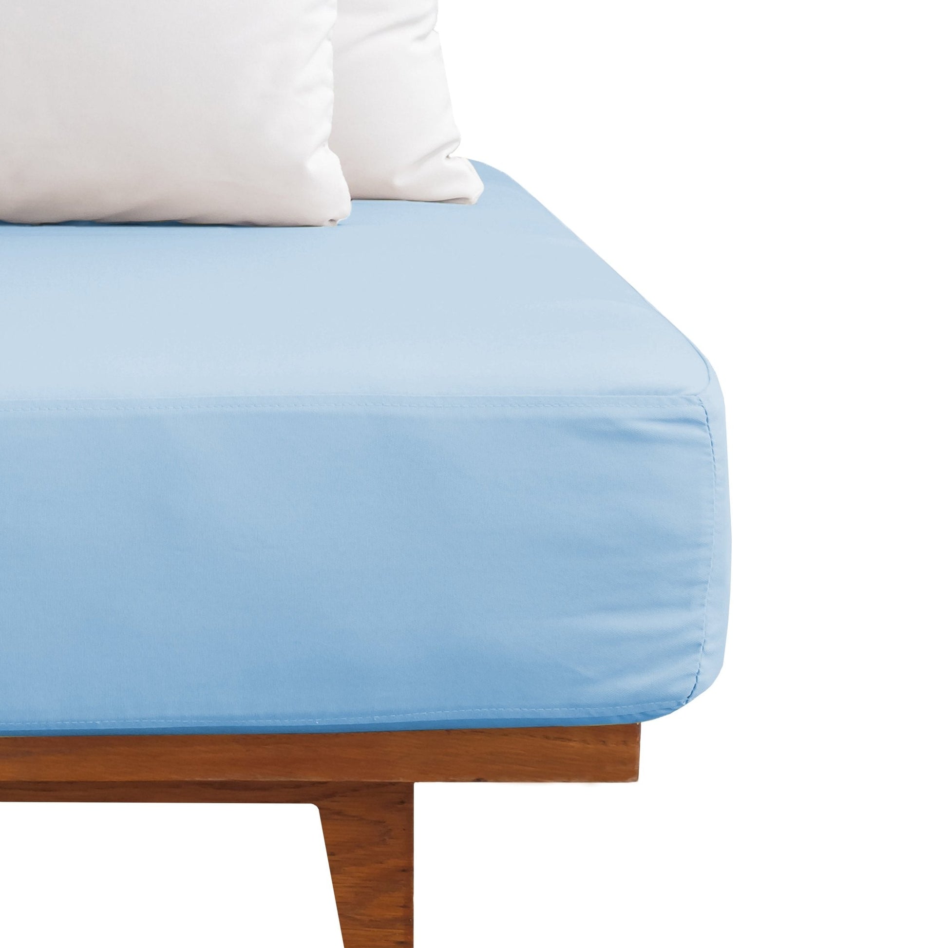 Weberei Pahl Spannbettlaken Miami Gina 200x200x24 (HELLBLAU) 102352