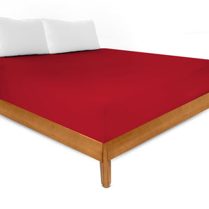 Weberei Pahl Spannbettlaken Miami Gina 70x140x10 (DUNKELROT) 103278