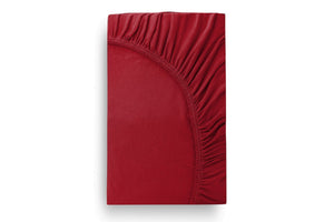 Weberei Pahl Spannbettlaken Miami Gina 70x140x10 (DUNKELROT) 103278