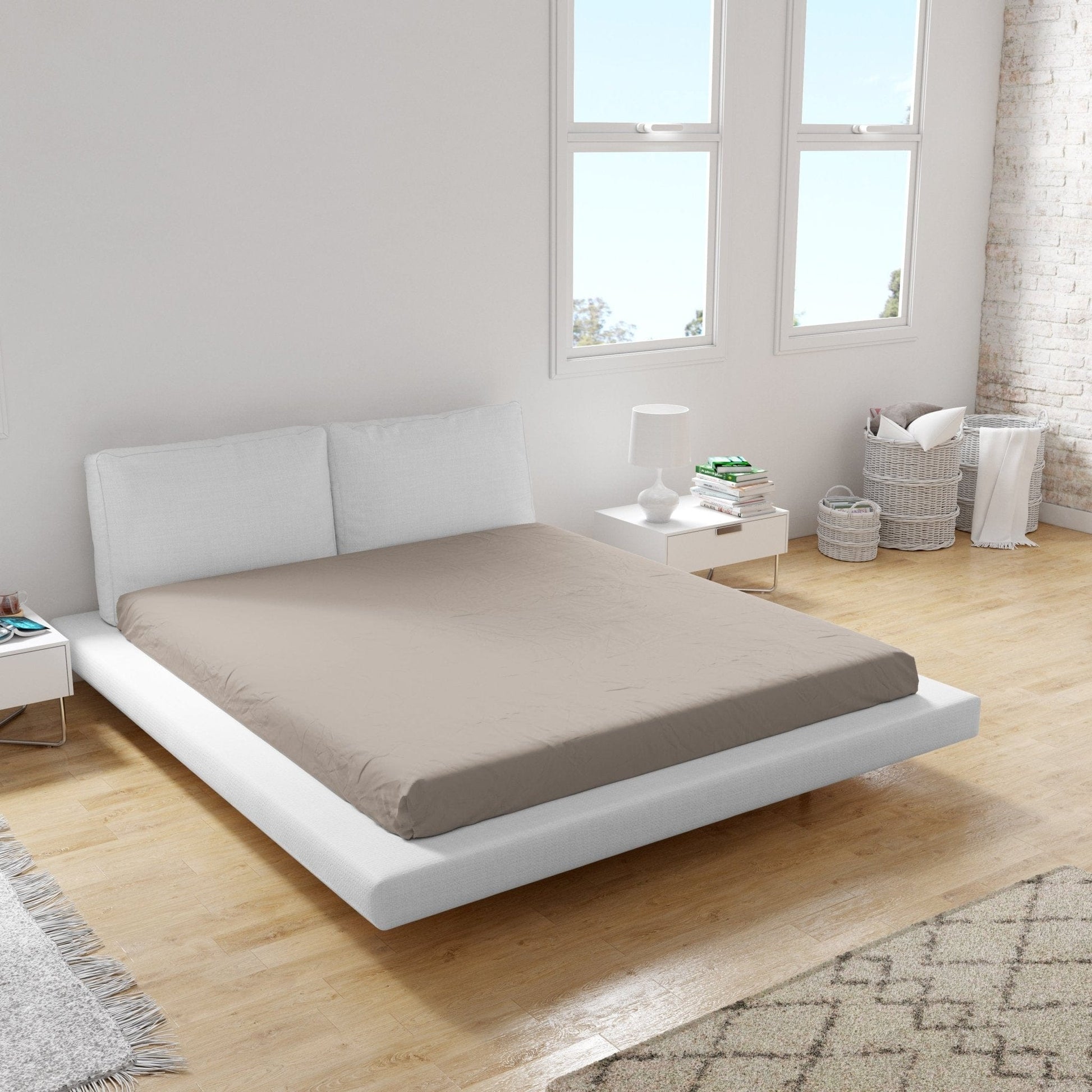 Weberei Pahl Spannbettlaken Miami Gina 70x140x10 (KIESEL) 103291